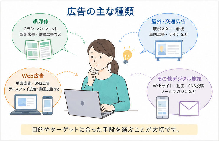 広告の主な種類