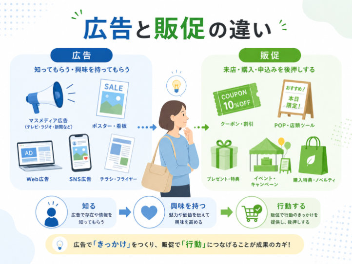 広告と販促の違い